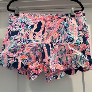 Lilly Pulitzer scalloped shorts